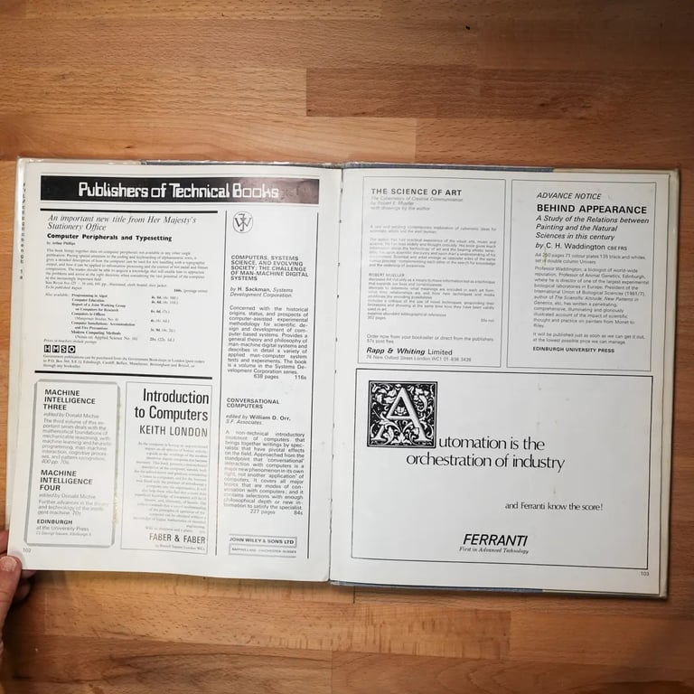 Images from the Near Future Laboratory Blog Post Cybernetic Serendipity