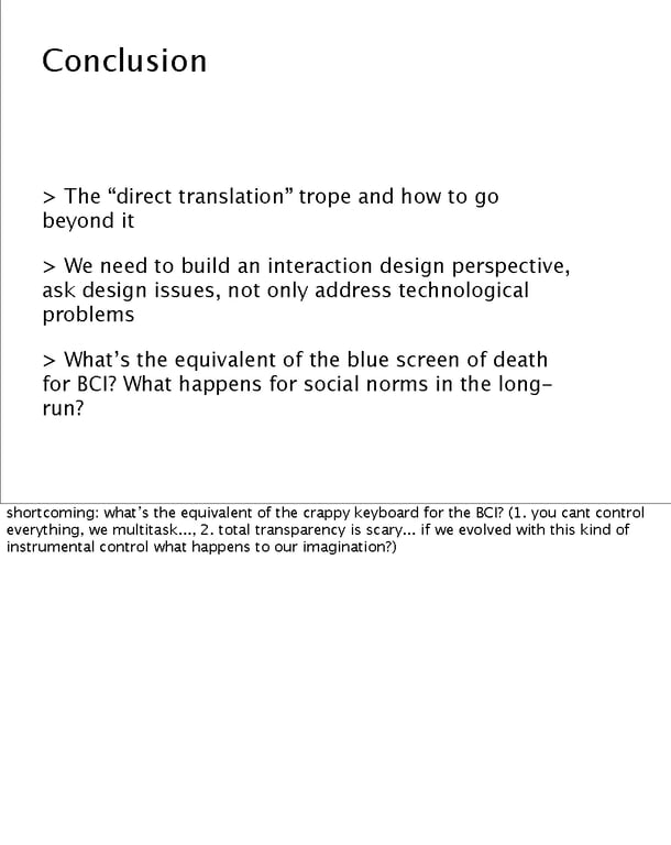 Images from the Near Future Laboratory SxSW 2012 Presentation on Brain Consciousness User Interfaces SxSW 2012