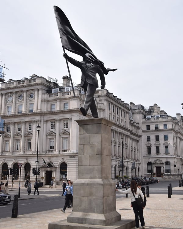 Banksy Flag Man