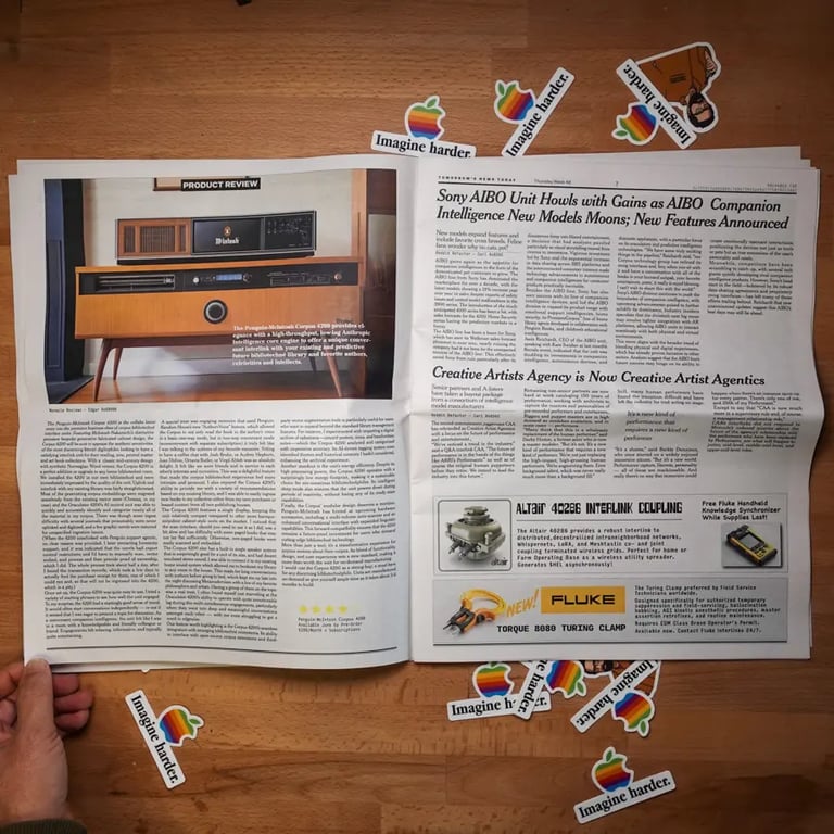 Image from the Near Future Laboratory project A Newspaper from an Artificially Intelligent (Near) Future