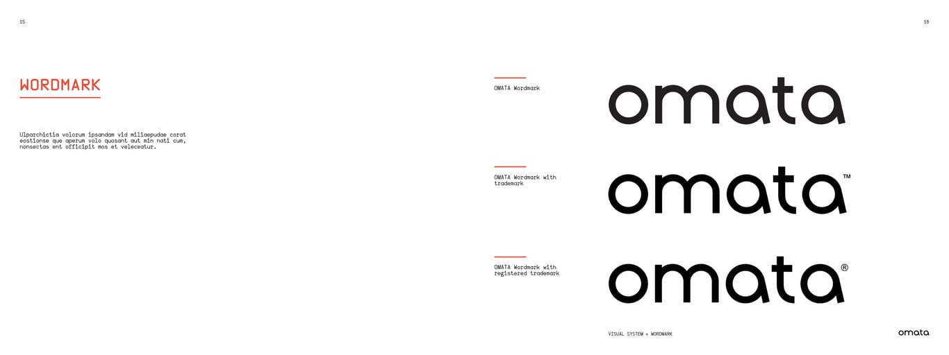 OMATA Brand Books: Identity Guide, page 16