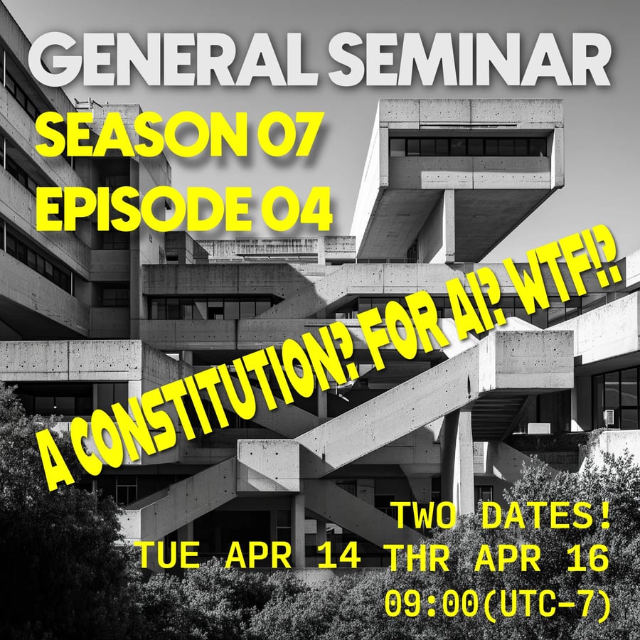 General Seminar S07/E04: Who Writes the Rules for AI?