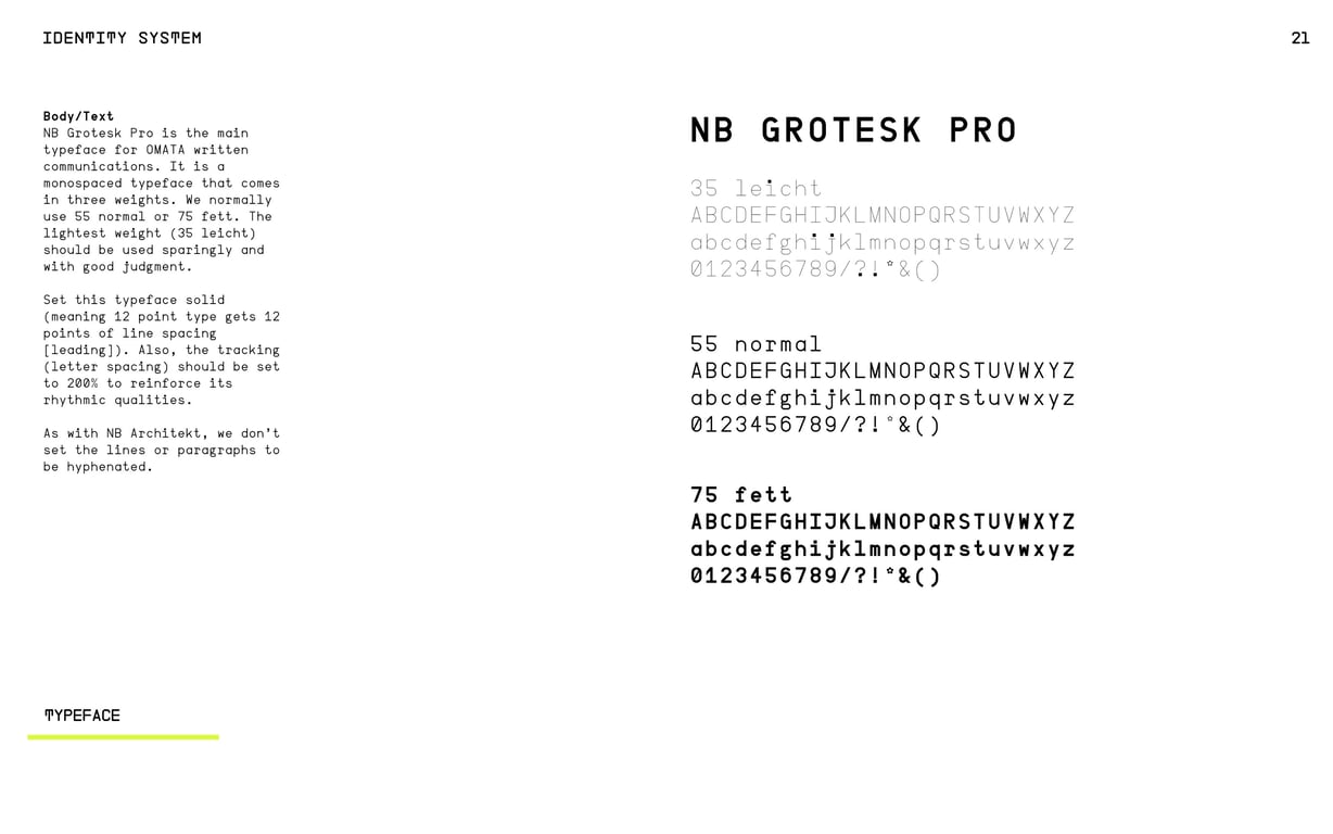 OMATA Brand Books: v1.4, page 21