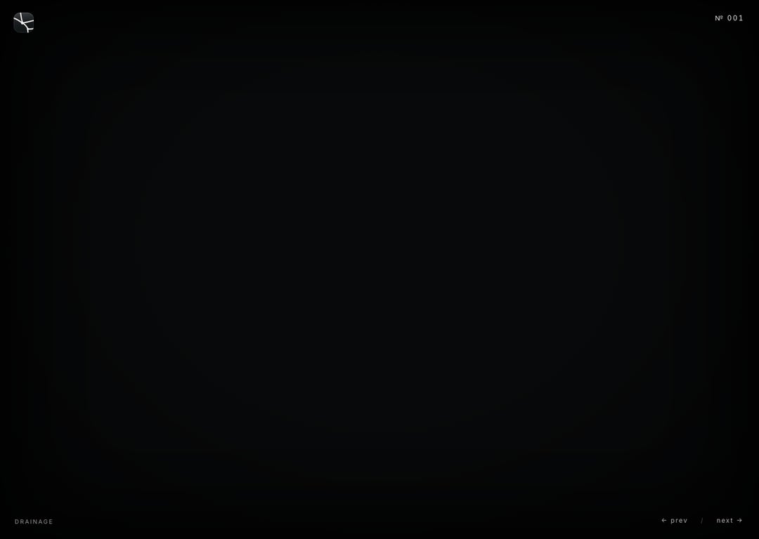 Screenshot of lithos № 001 · drainage.