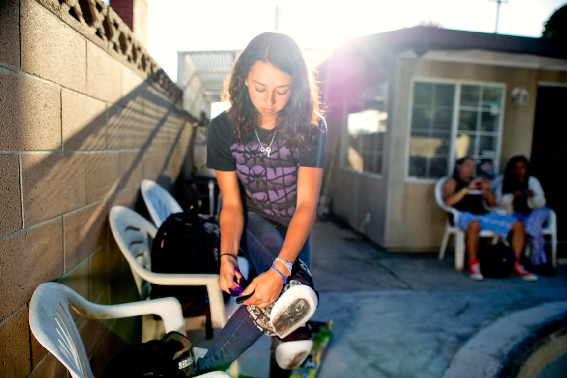 Photograph from the Hello, Skater Girl archive, 2011–2012.