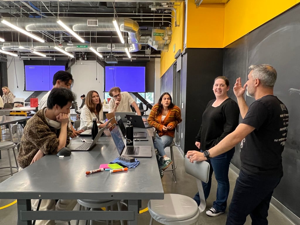 Workshop attendees at USC Iovine Young Academy workshop on the future of work