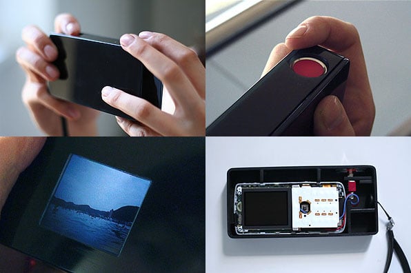 Sascha Pohflepp’s Blind Camera an opaque horizontal rectangle with no lens but just a kind of slight swell towards the area where the lens would have been