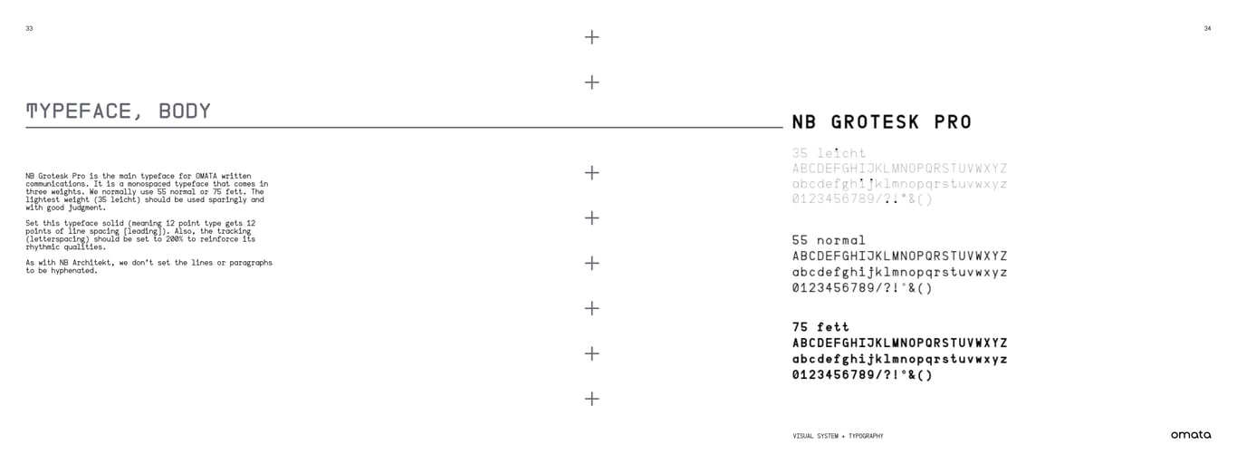 OMATA Brand Books: Identity Guide, page 25