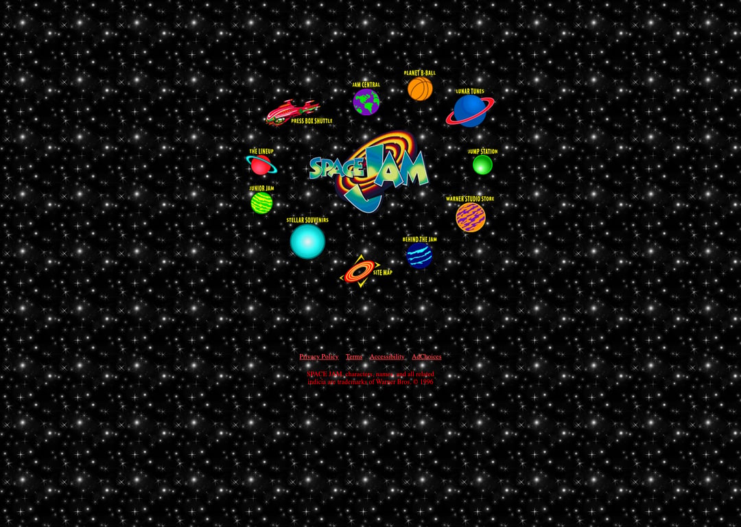 Screenshot of Space Jam.