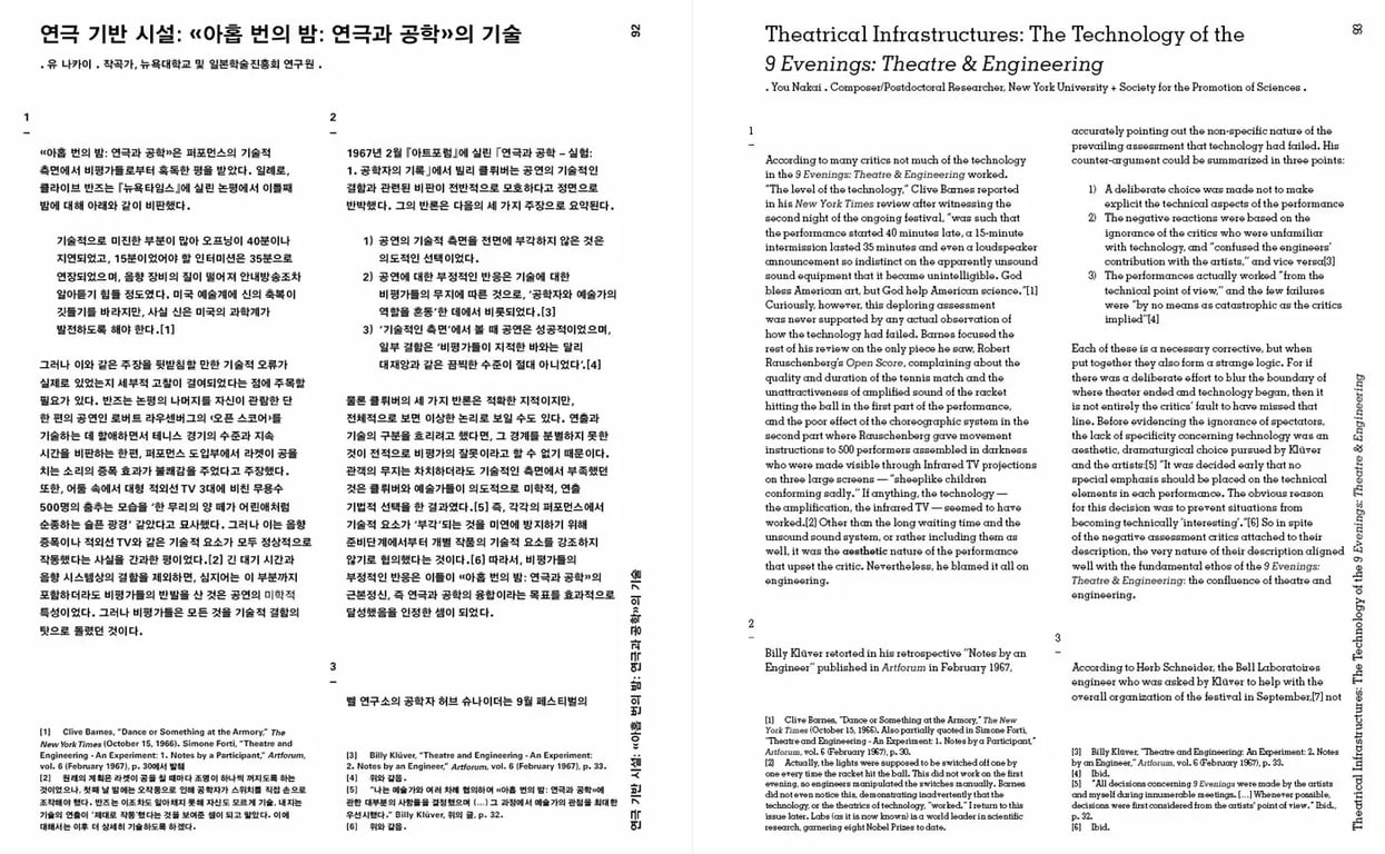 A spread from the book E.A.T. Works