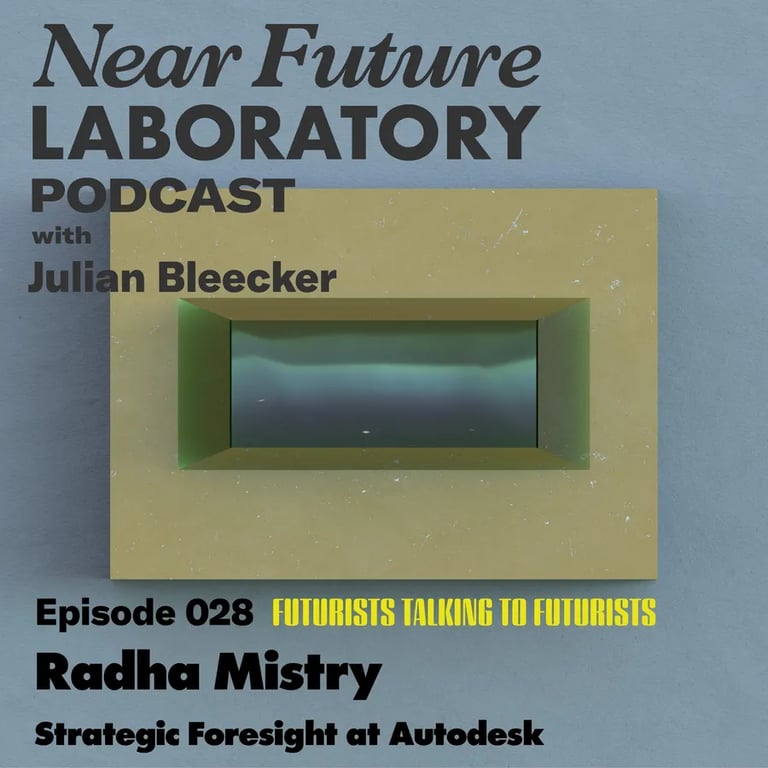 Near Future Laboratory Podcast Season {podcast.data.season} Episode {podcast.data.episode} titled {frontmatter.title}