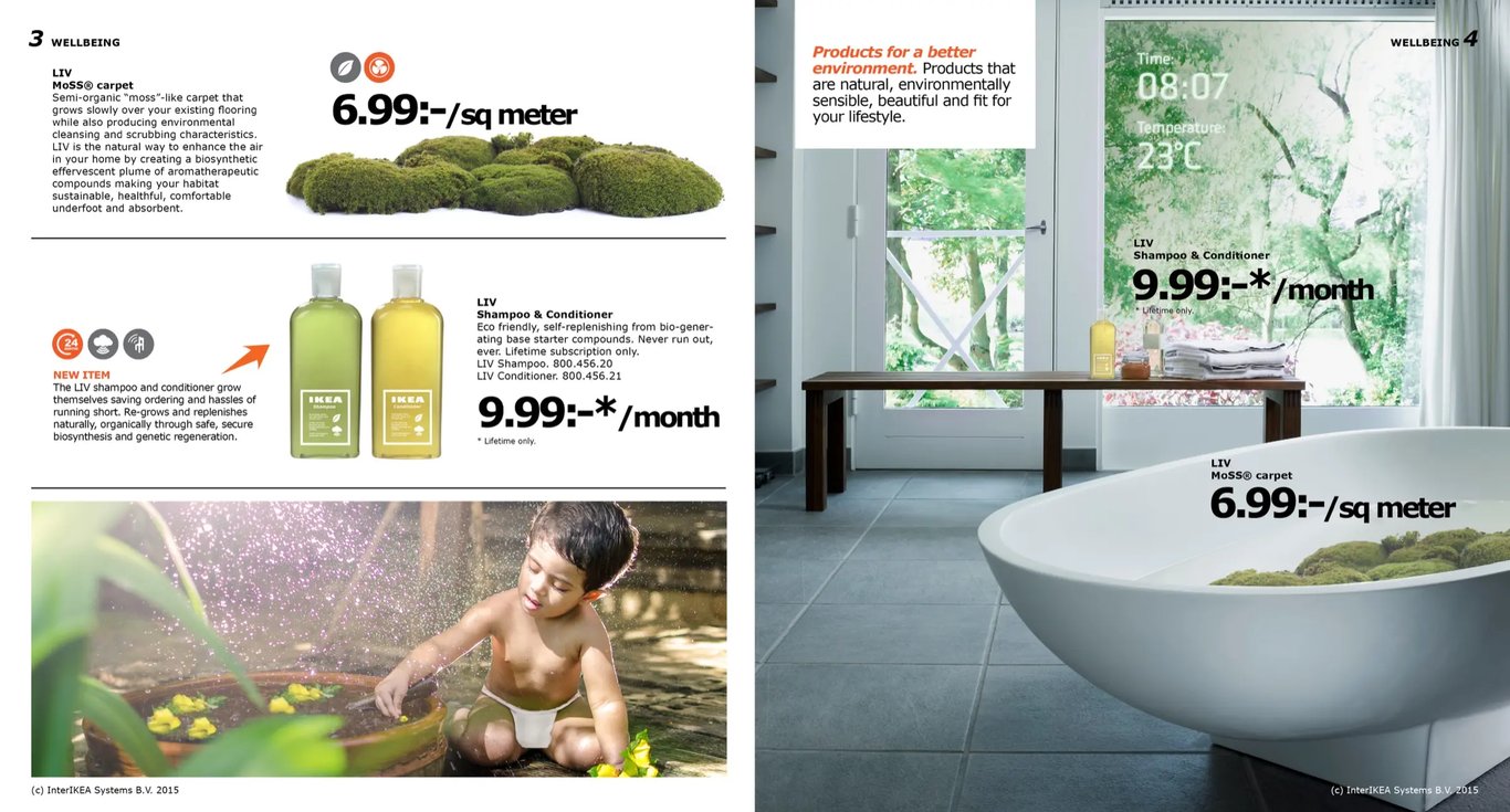 A photo from the Design Fiction project An IKEA Catalog from a Near Future by Julian Bleecker