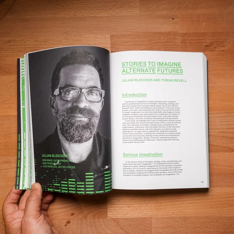 Julian Bleecker headshot photo as appears in the book