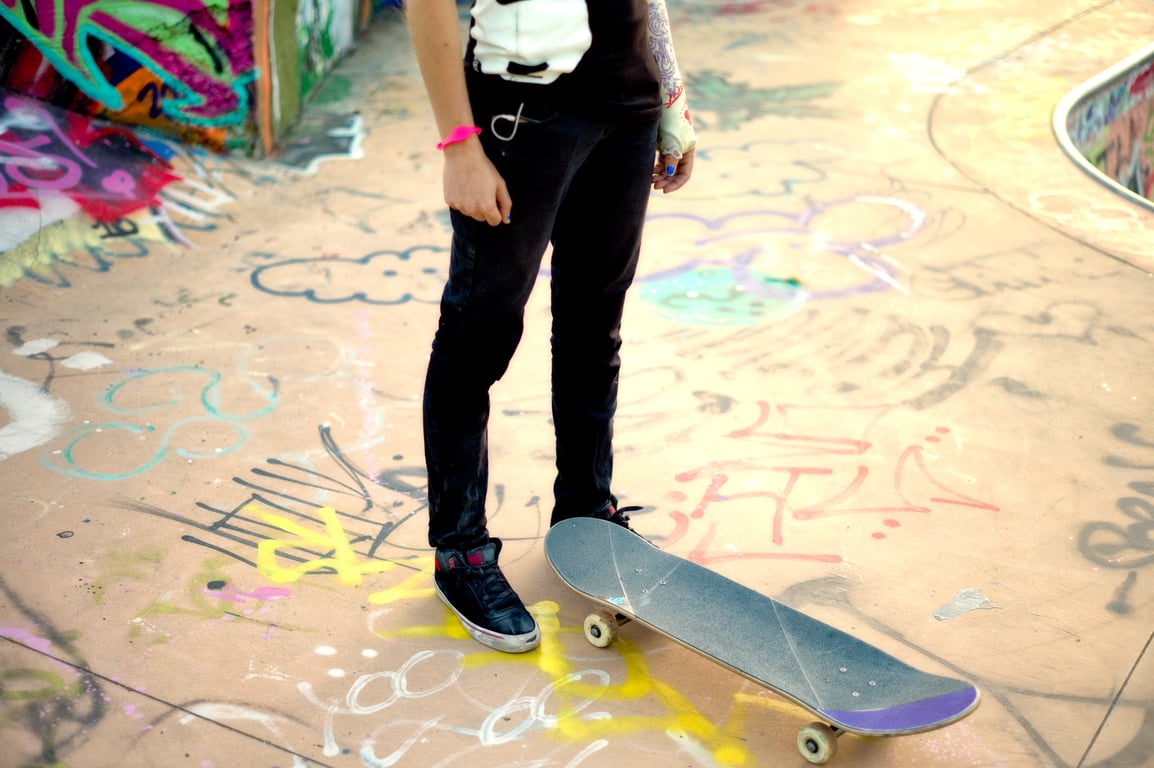 Photograph from the Hello, Skater Girl archive, 2011–2012.