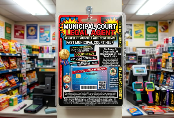 A packaged legal agentic unit with operating instructions.