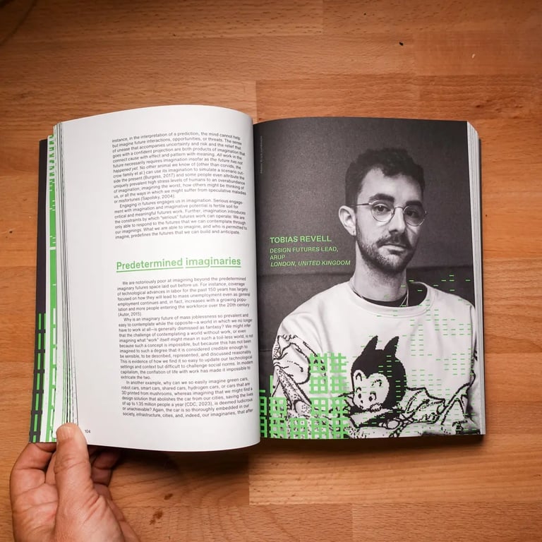 Tobias Revell headshot photo as appears in the book