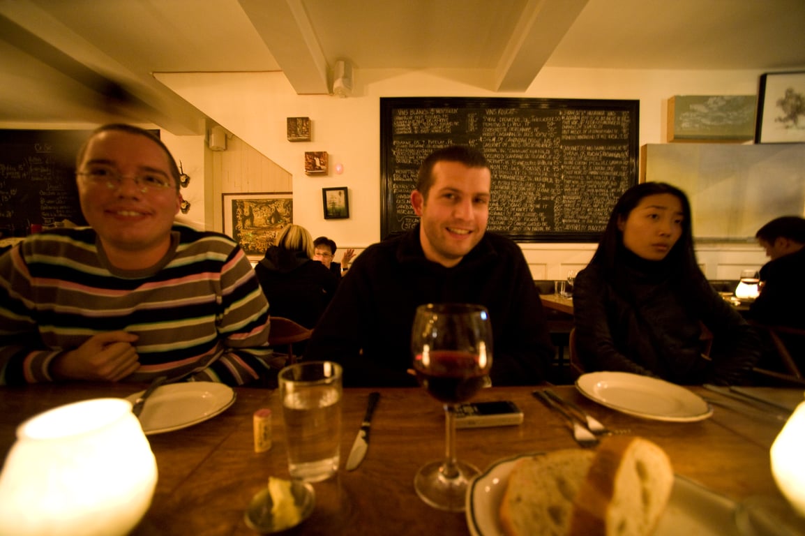 Photograph from Design Engaged 2008 in Montréal; tagged raphaelgrignani, youngheejung, cheathco.