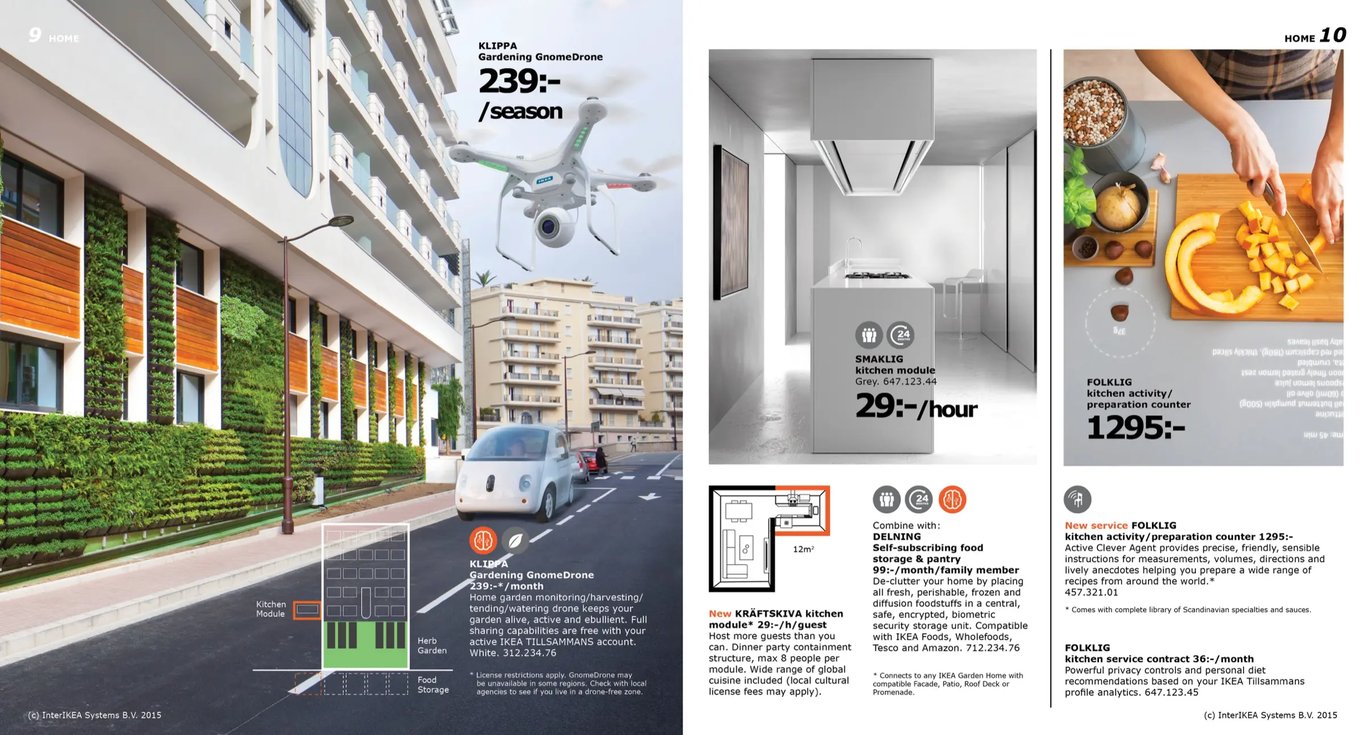 A photo from the Design Fiction project An IKEA Catalog from a Near Future by Julian Bleecker