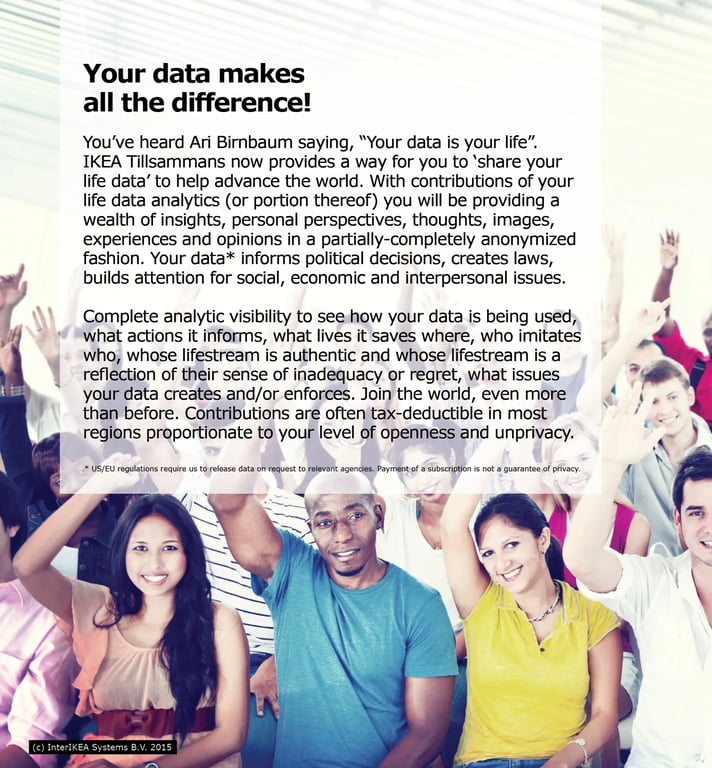 A photo from the Design Fiction project An IKEA Catalog from a Near Future by Julian Bleecker