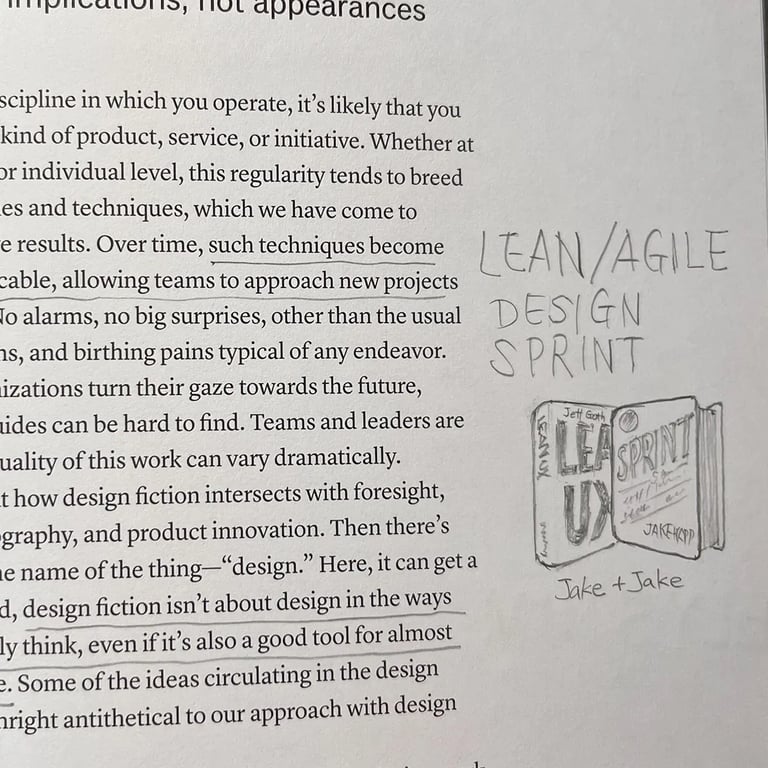 A photo from or of the book The Manual of Design Fiction (Hardcover) by Julian Bleecker