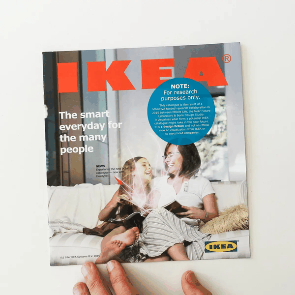 An animated flip through the IKEA Catalog from a Near Future by Julian Bleecker