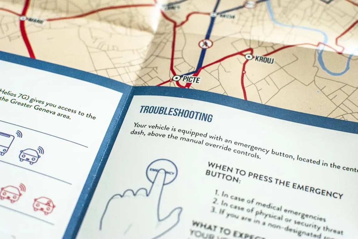 Image from the Near Future Laboratory project Geneva Map for an Autonomous Vehicle Future