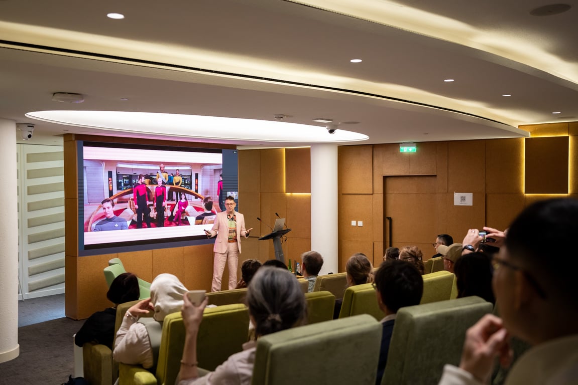 Images from the symposium The Future of Being Human at MBZUAI in Abu Dhabi November 20-22 2025 hosted by Elizabeth Churchill