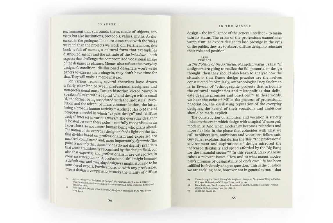 A photo Silvio Lorusso's book What Design Can’t Do