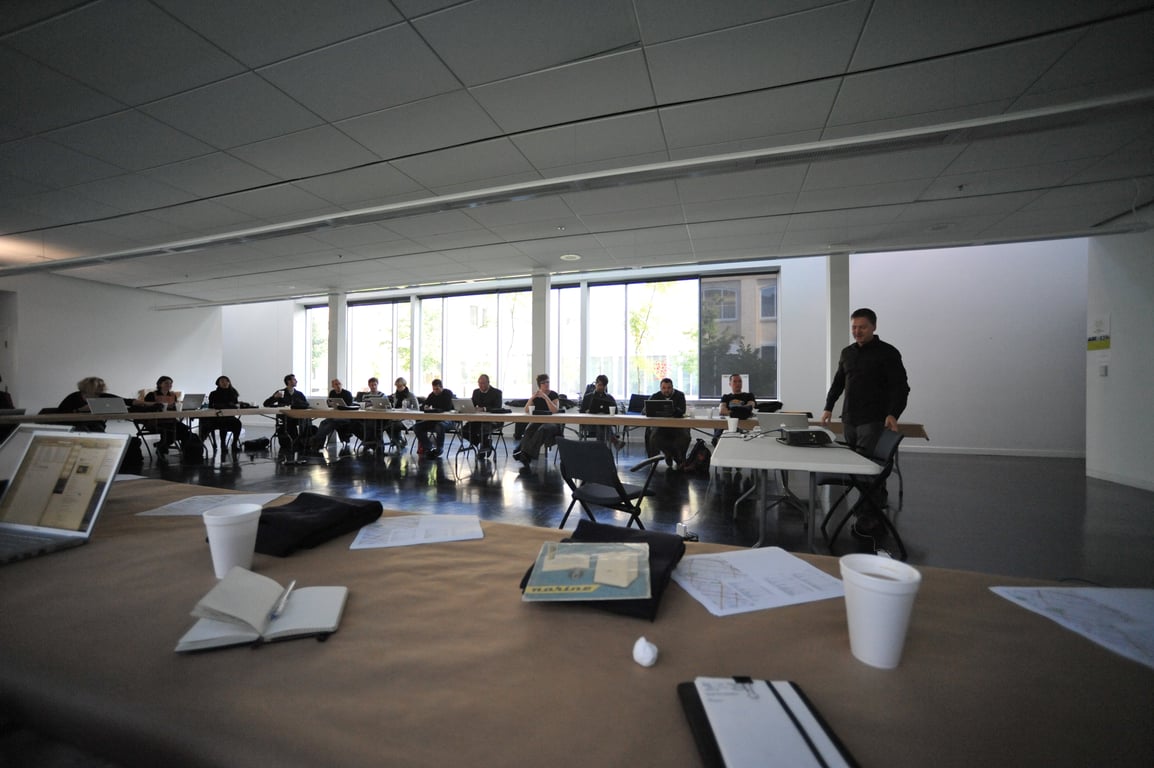 Photograph from Design Engaged 2008 in Montréal; tagged venue.