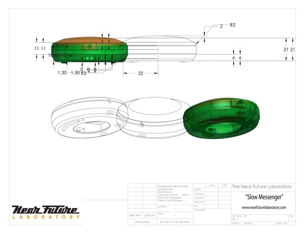 Prototype Slow Messenger Near Future Laboratory