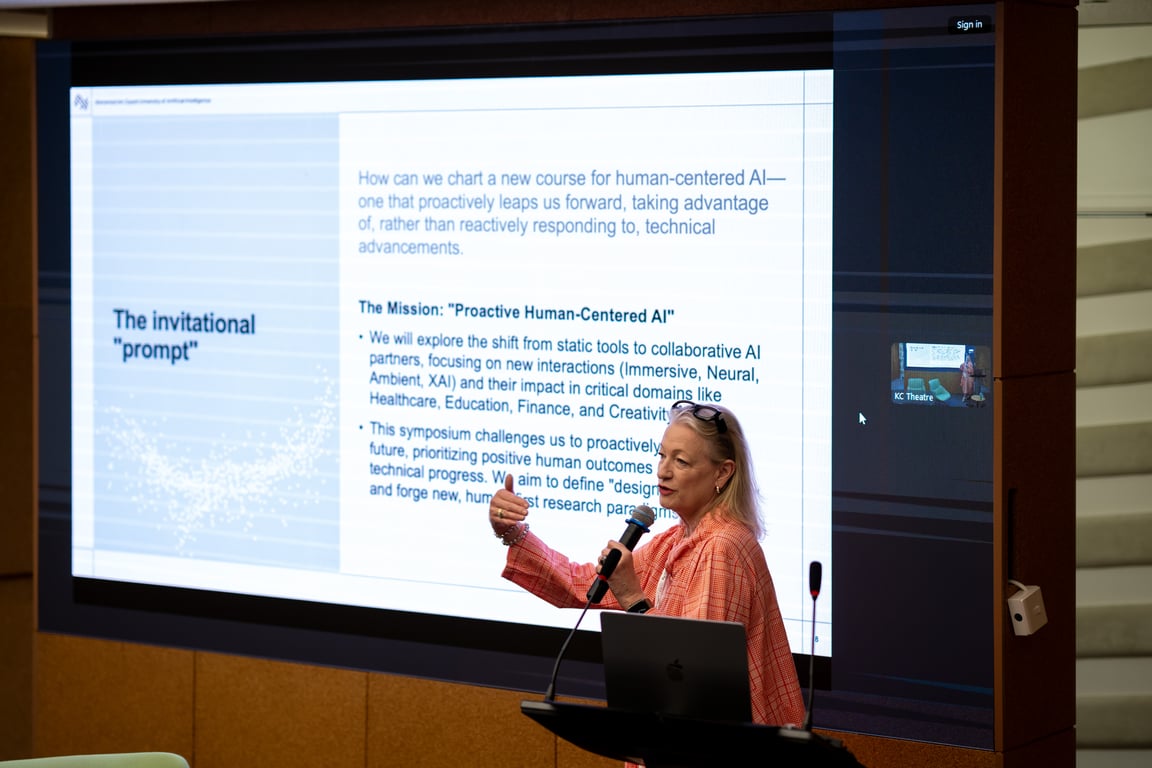 Images from the symposium The Future of Being Human at MBZUAI in Abu Dhabi November 20-22 2025 hosted by Elizabeth Churchill