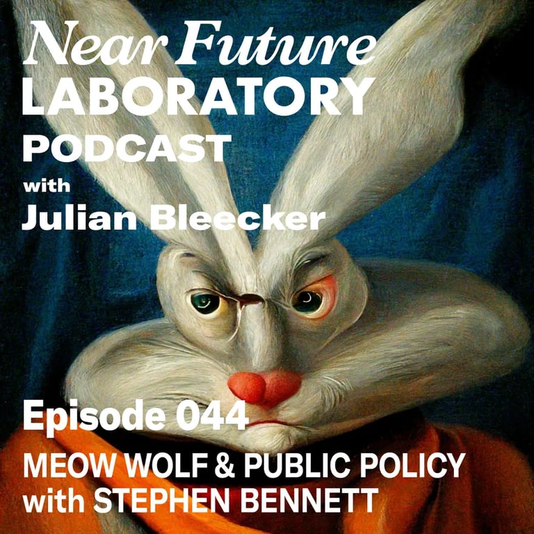 Near Future Laboratory Podcast Season {podcast.data.season} Episode {podcast.data.episode} titled {frontmatter.title}