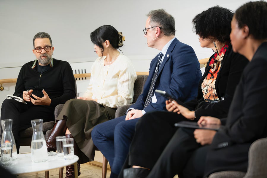 Panelists in conversation