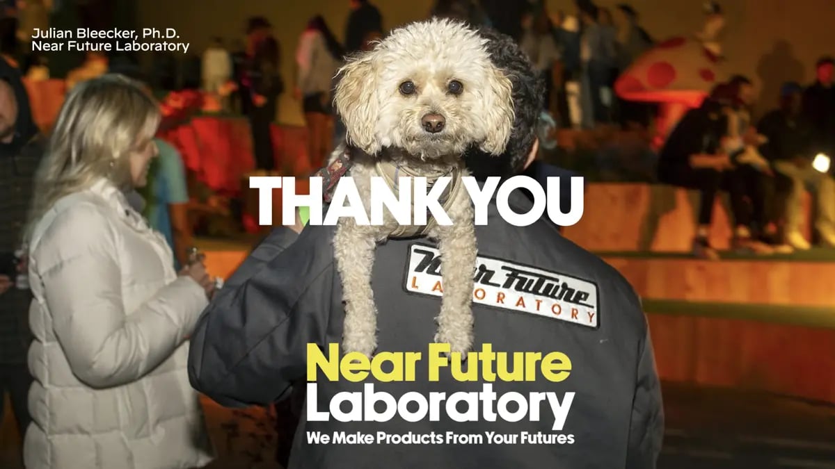 Slides from a talk at the 2024 RGD Conference by Dr. Julian Bleecker, Ph.D.