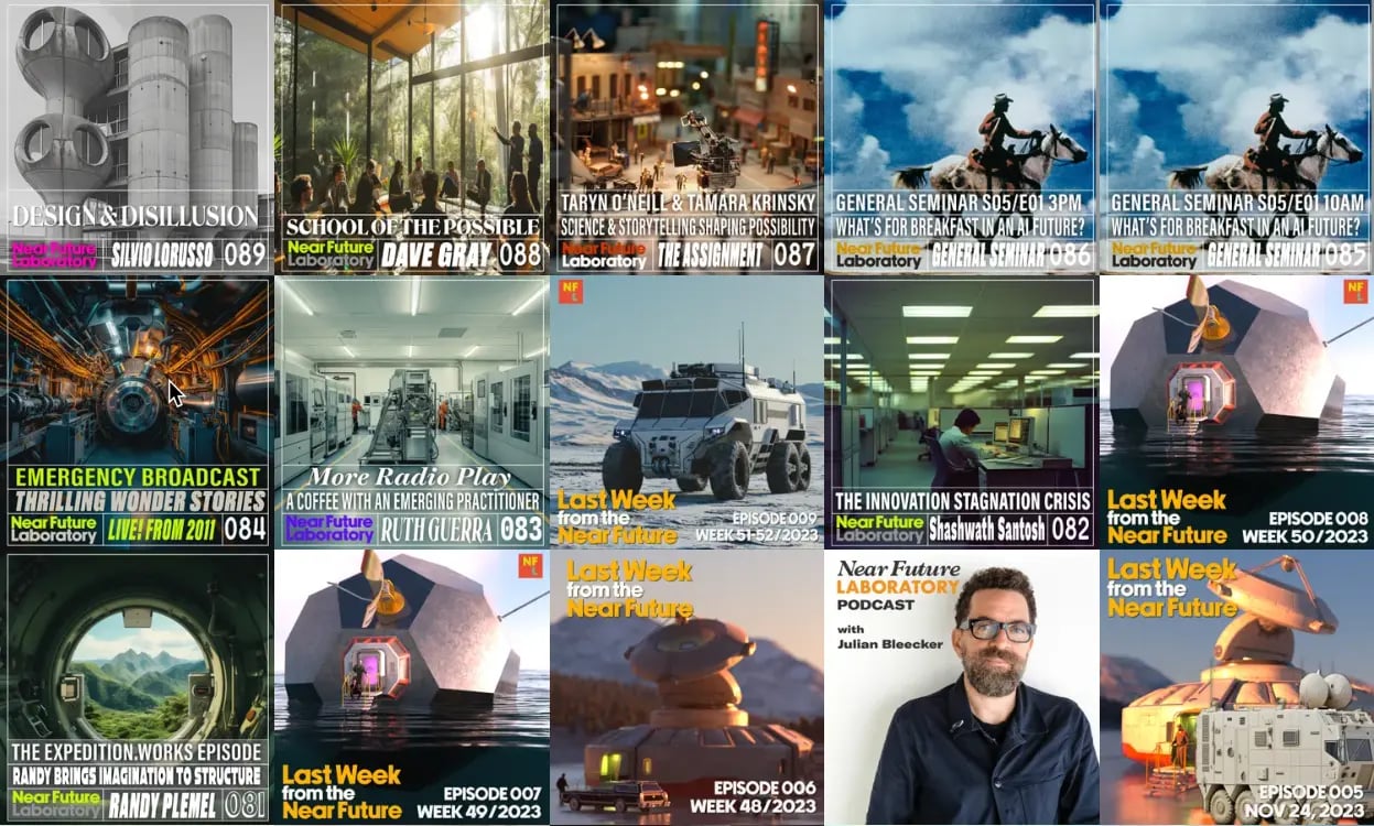 Near Future Laboratory Podcast Cover Images