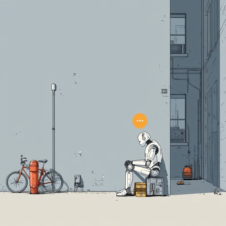 An illustration of a robot poet python programming