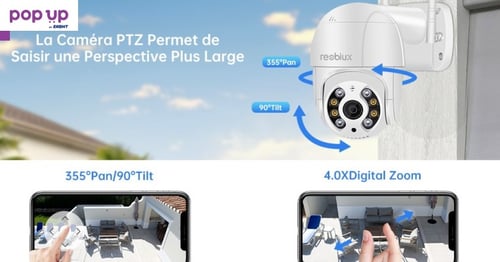 Reobiux 2K външна WiFi камера за наблюдение