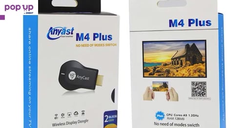 Мултимедиен плеър WiFi TV stick AnyCast M4 Plus dongle Безжично свързване на телефон с телевизор