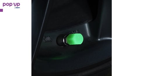 Светещи капачки за вентили на коли, мотори и колела - Green