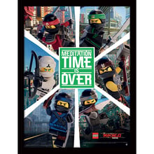 Картина Lego Ninjago movie 6 нинджи в остъклена рамка