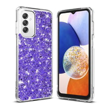 Калъф за Samsung Galaxy A14 4G / A14 5G - Techsuit Sparkly Glitter - Лилав