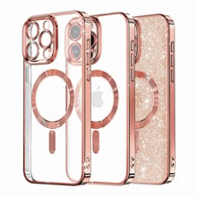 Кейс за iPhone 12 Pro Max - Techsuit Luxury Glitter MagSafe - Rose Gold