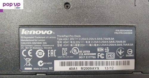 +Гаранция! Lenovo Ultra Dock док докинг станция 40A2 USB 3.0 HDMI