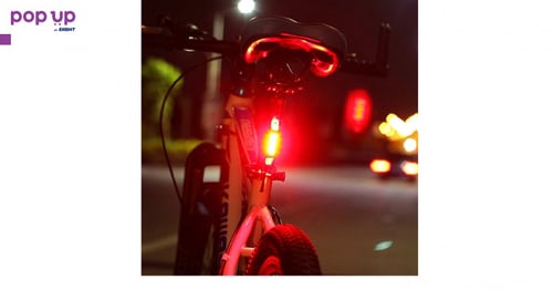 LED - USB Стоп , Фенер , светло отразител за Велосипед , колело - 3 цвята