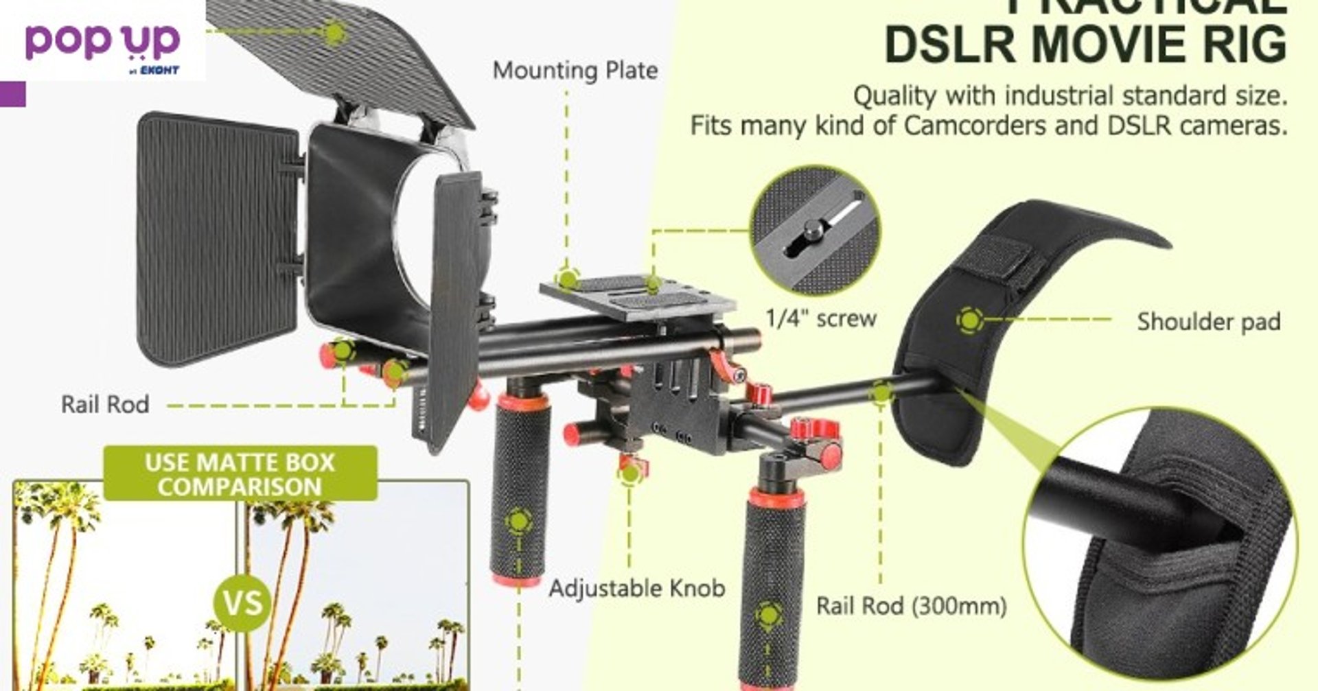 Раменен статив NEEWER Camera Shoulder Rig