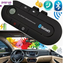 Универсален Безжичен Bluetooth високоговорител за кола хендсфри Handsfree Телефон свободни ръце