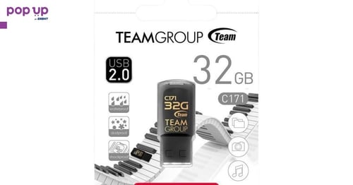 Team Group USB памет C171 32GB USB 2.0, Черен