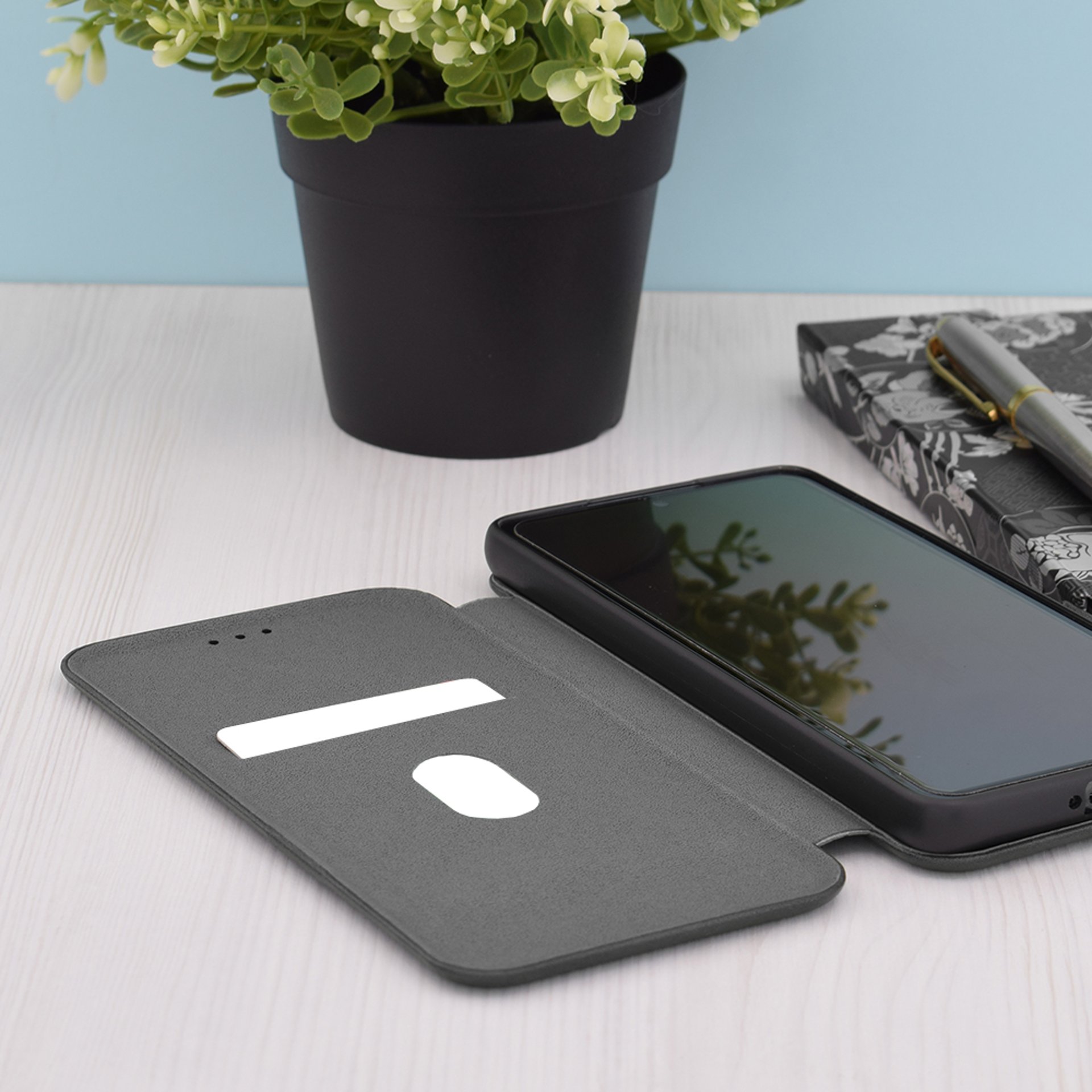 Motorola Edge 50 Neo - Techsuit Safe Wallet Plus - черен