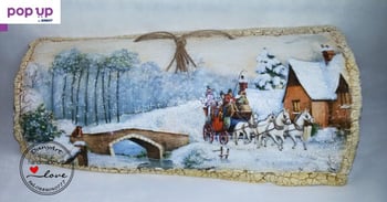 Картина върху керемида Зима