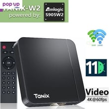 Android TV Box Tanix W2, 4/64 Gb Android 11, Dual WIFI, Bluetooth, AV1